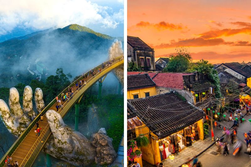 Da Nang and Hoi An both have their own unique natural beauty